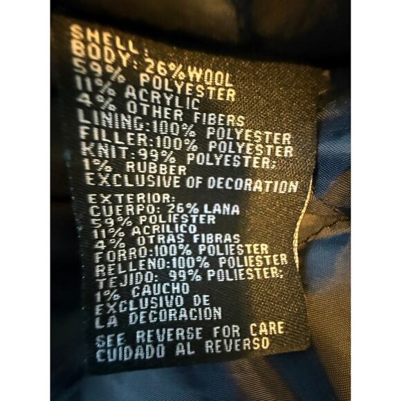 NFL Denver Broncos Wool Blend Varsity Bomber Jacket Navy Blue Mens Size L - Picture 7 of 7